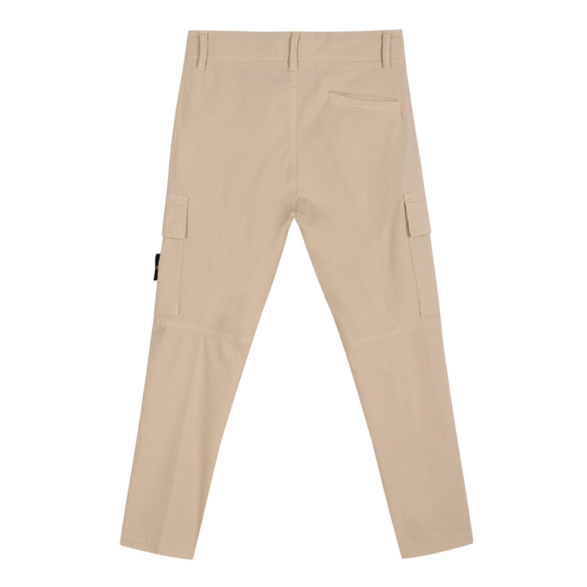 Beige Cargo Pocket Trousers
