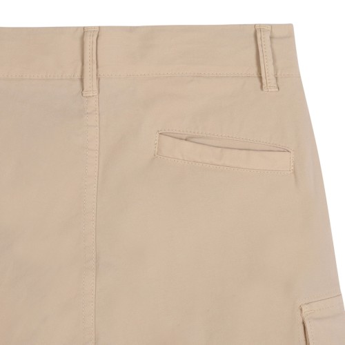 Beige Cargo Pocket Trousers