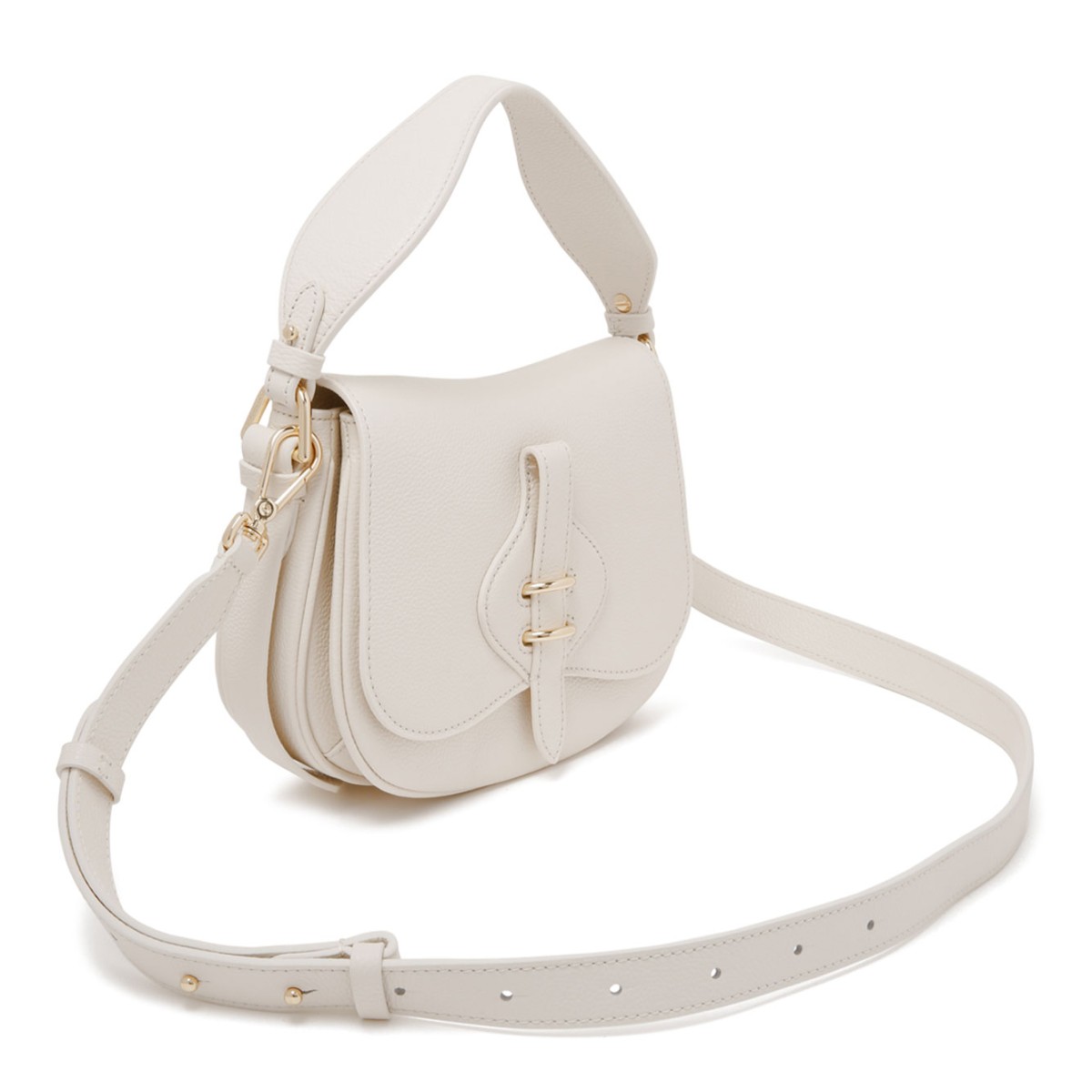 Pearl Micro-Grained Leather Mavery Small Bag