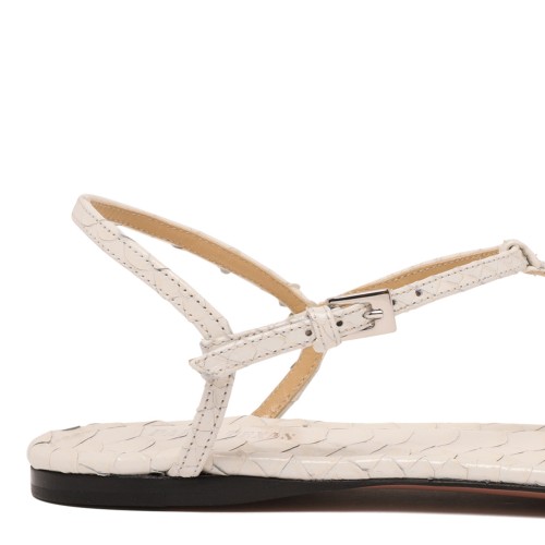 Bone Montecarlo Flat Sandal