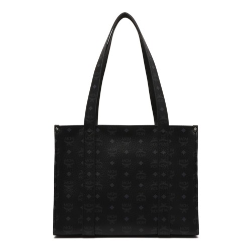 Black Aren School Bag Tote In Visetos
