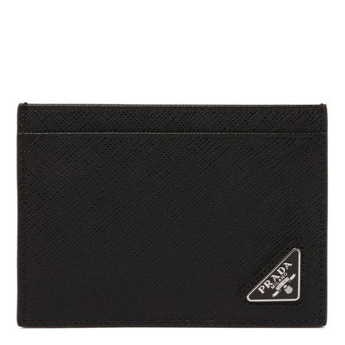 Black Saffiano Leather Card Holder