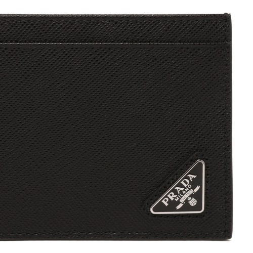 Black Saffiano Leather Card Holder