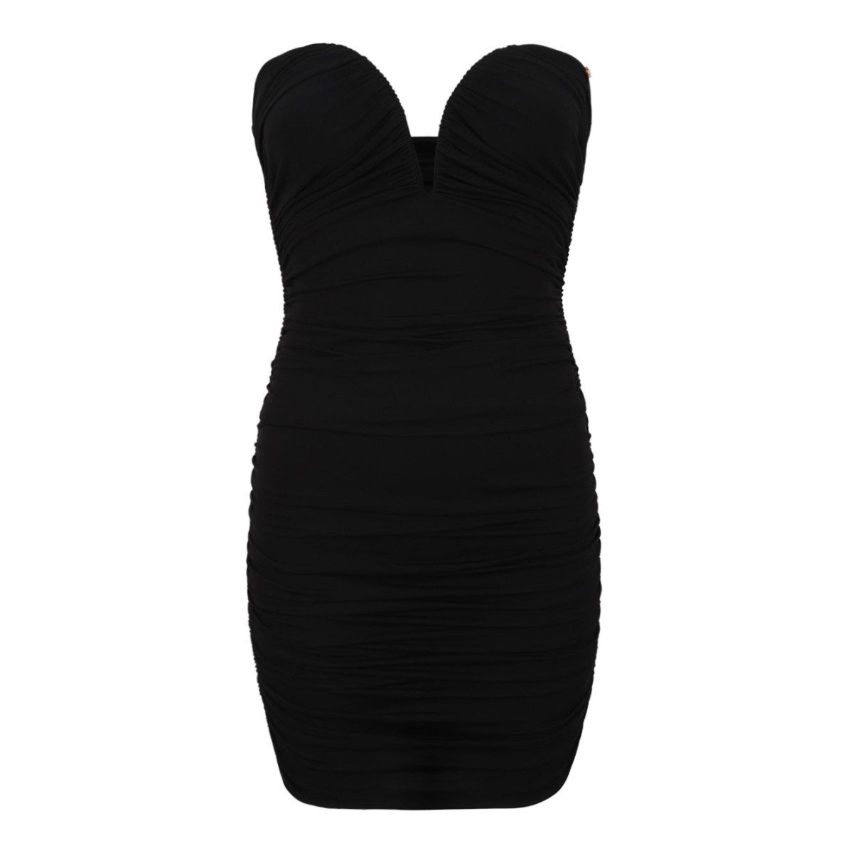 Black Mini Dress In Crepe Jersey Fabric