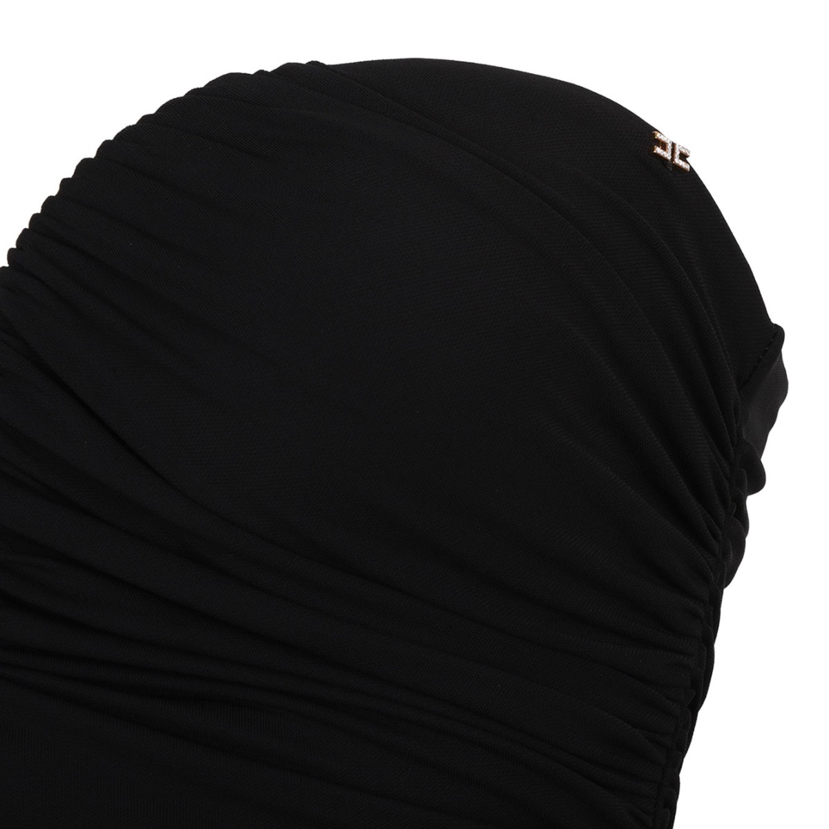 Black Mini Dress In Crepe Jersey Fabric