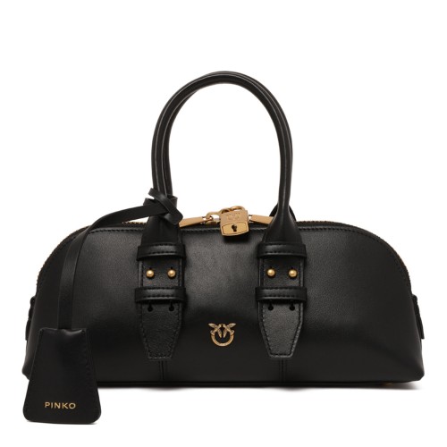 Black Shoulder Bag With Logo