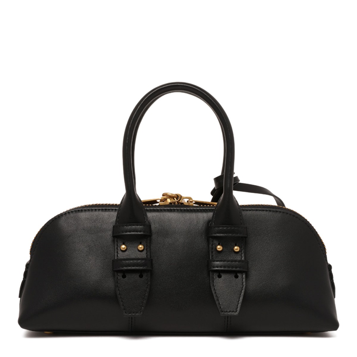 Black Shoulder Bag With Logo