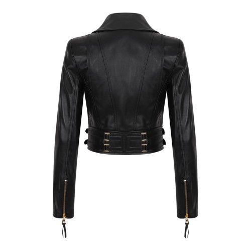 Black Leather Biker Jacket