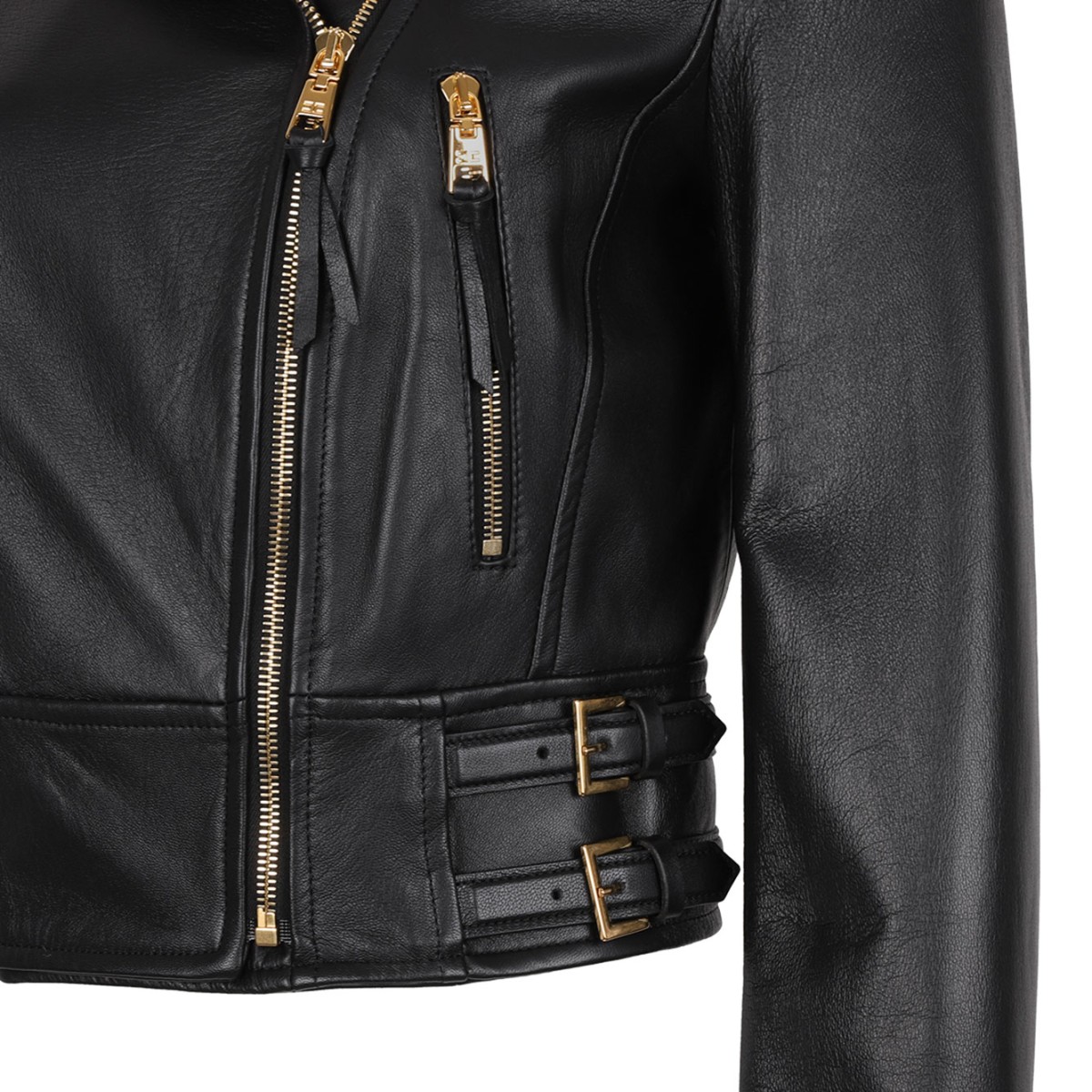 Black Leather Biker Jacket