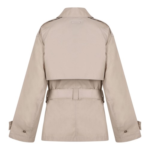 Silvermoss Short Cotton Blend Trench Coat 2