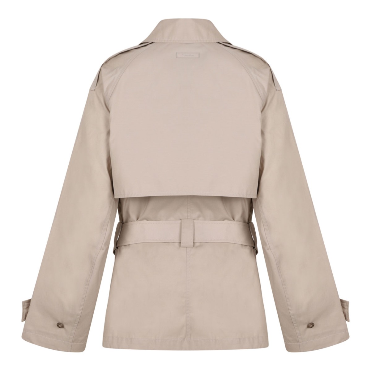 Silvermoss Short Cotton Blend Trench Coat