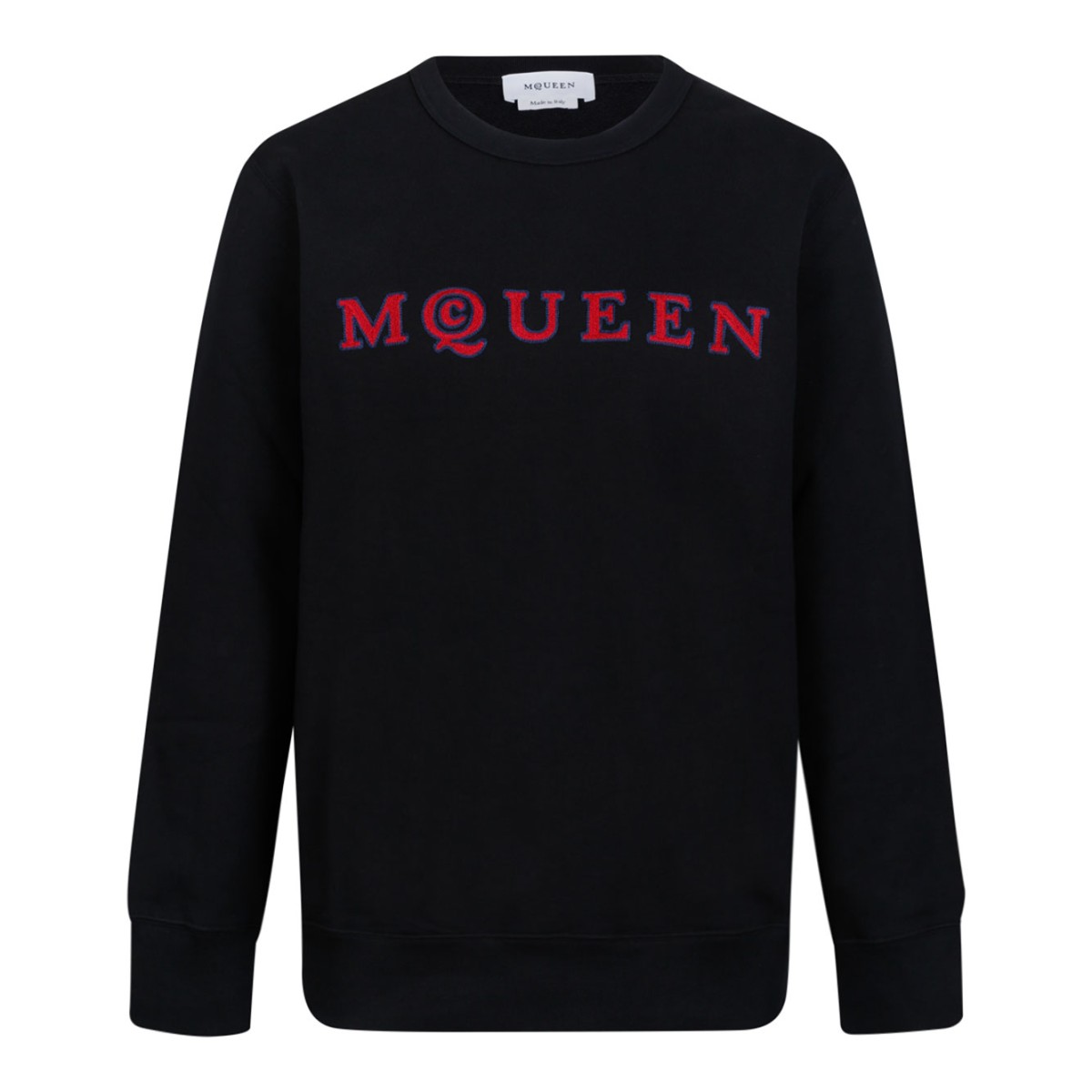 Black Embroidered Long-Sleeves Sweater