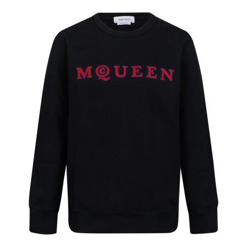 Black Embroidered Long-Sleeves Sweater