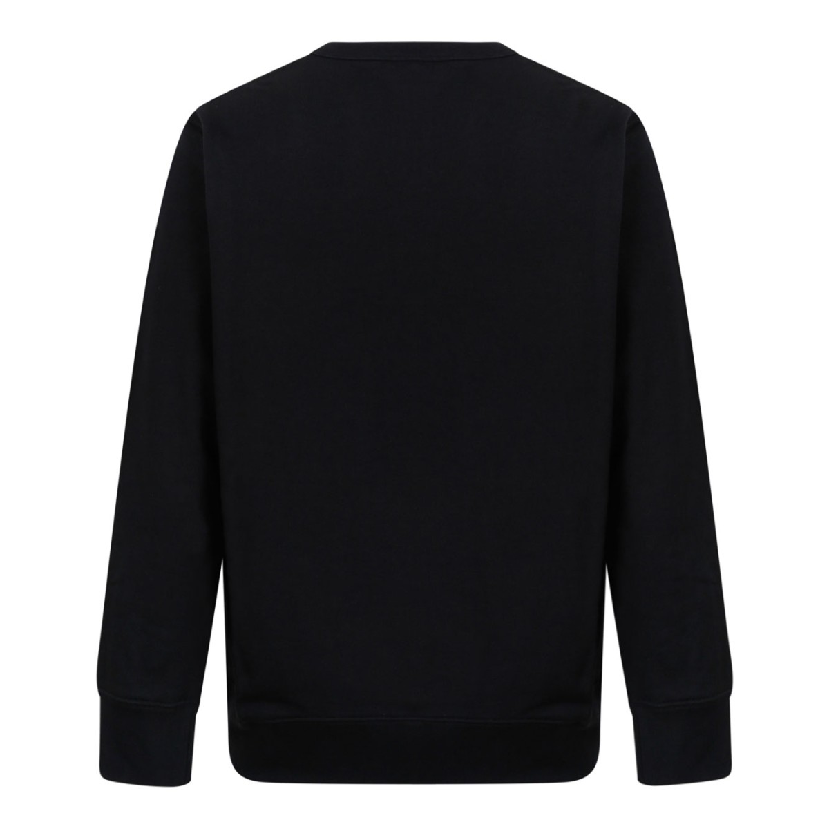 Black Embroidered Long-Sleeves Sweater