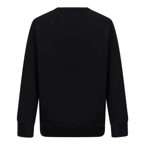 Black Embroidered Long-Sleeves Sweater