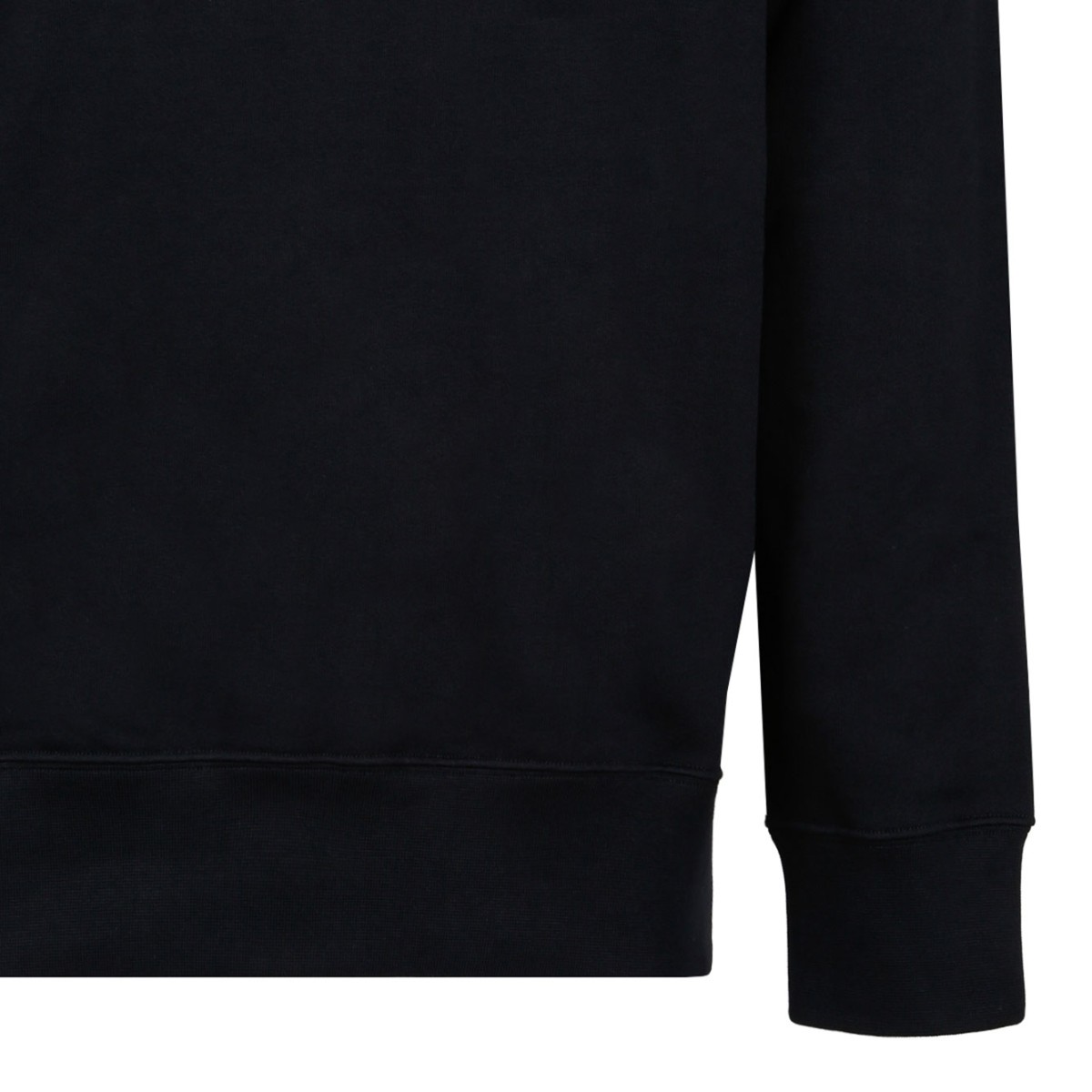 Black Embroidered Long-Sleeves Sweater