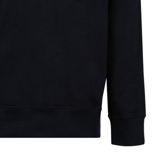 Black Embroidered Long-Sleeves Sweater