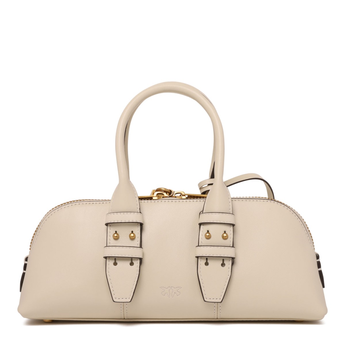 White Shoulder Bag With Logo