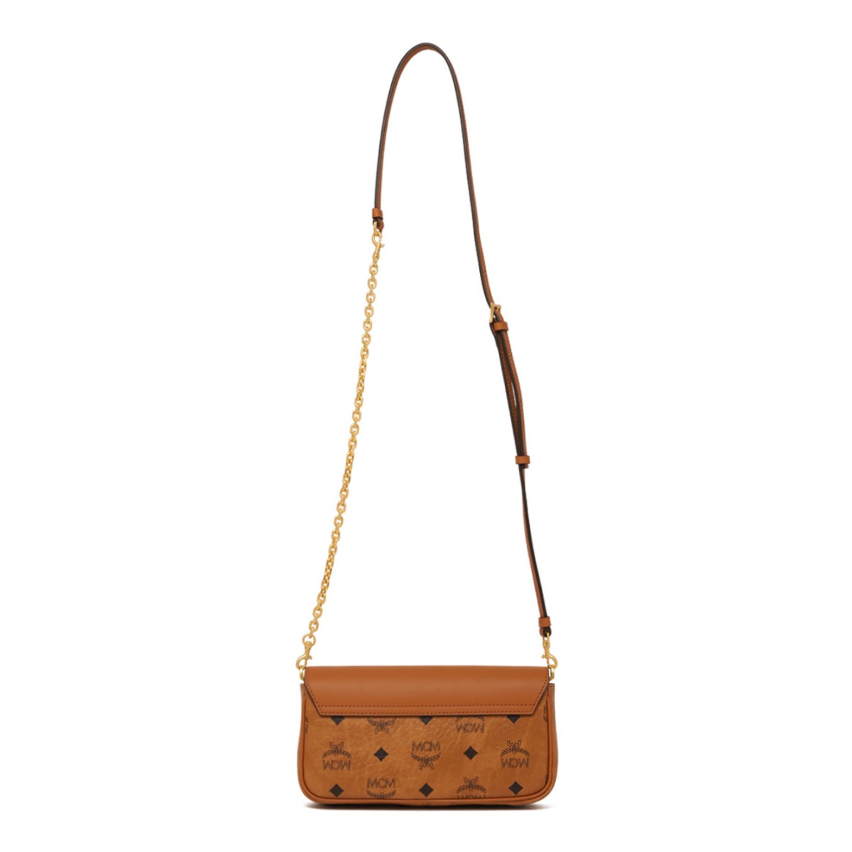 Cognac Tracy Crossbody in Visetos Leather Mix