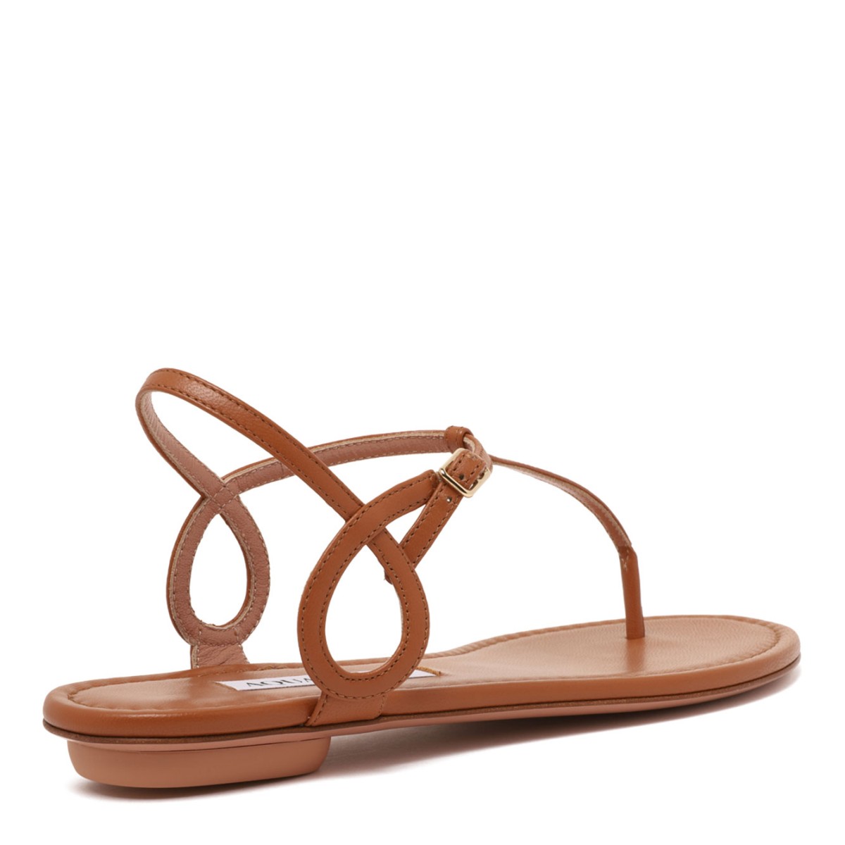 Tobacco Almost Bare Sandal Flat