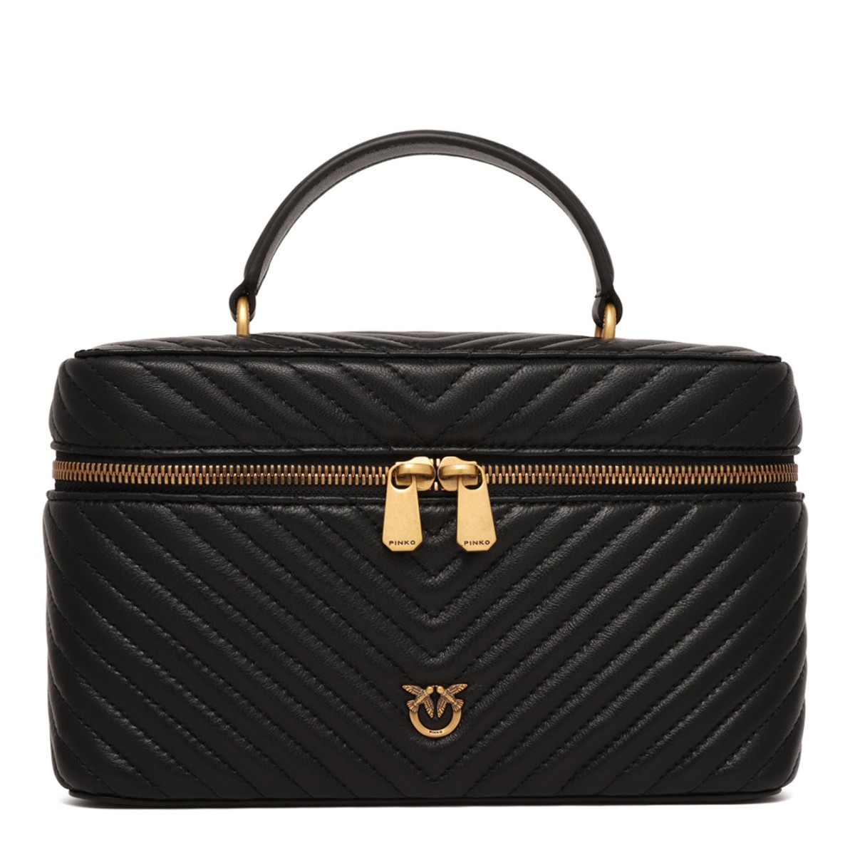 Black Quilted Vanity Case