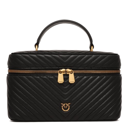 Black Quilted Vanity Case