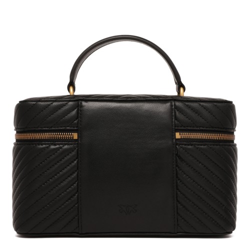 Black Quilted Vanity Case