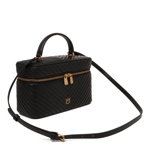 Black Quilted Vanity Case