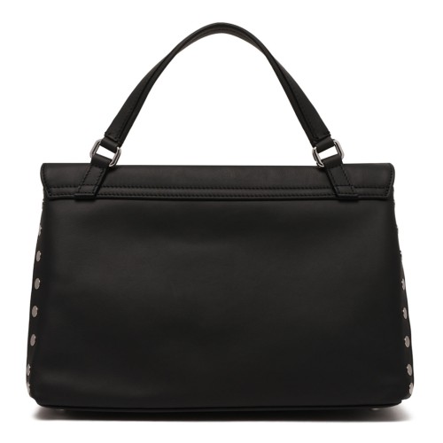 Black Leather Postina S Bag