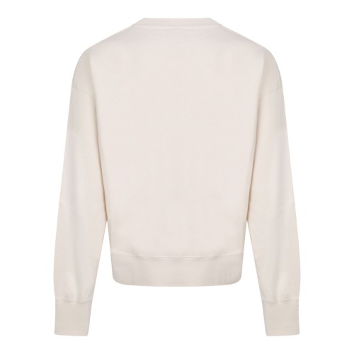 Cream Sweatshirt With Logo 2