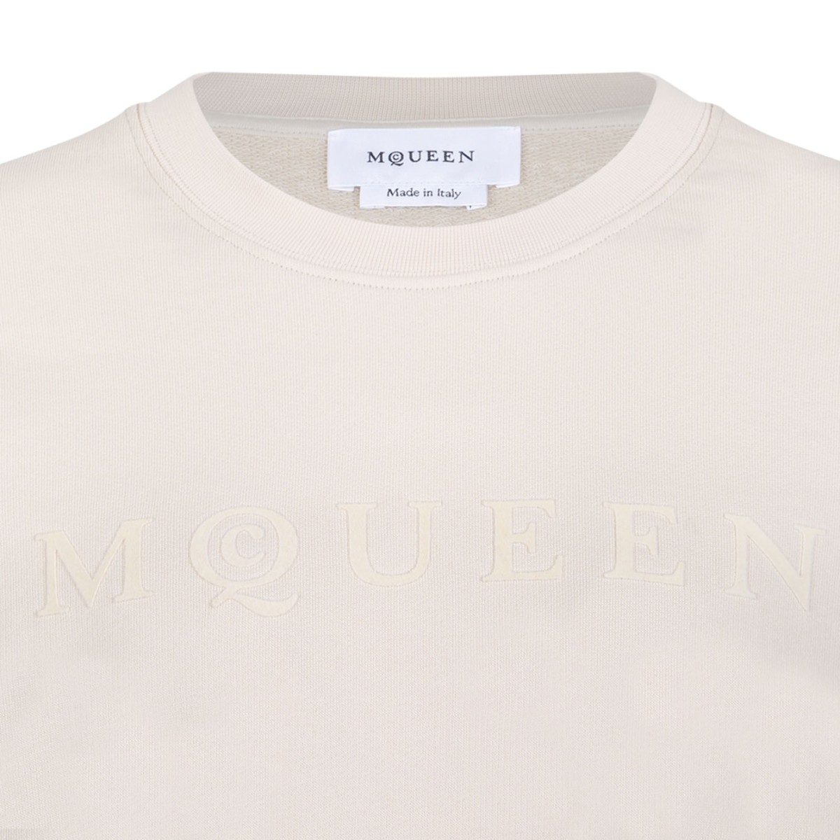 Cream Sweatshirt With Logo
