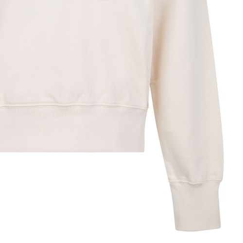 Cream Sweatshirt With Logo