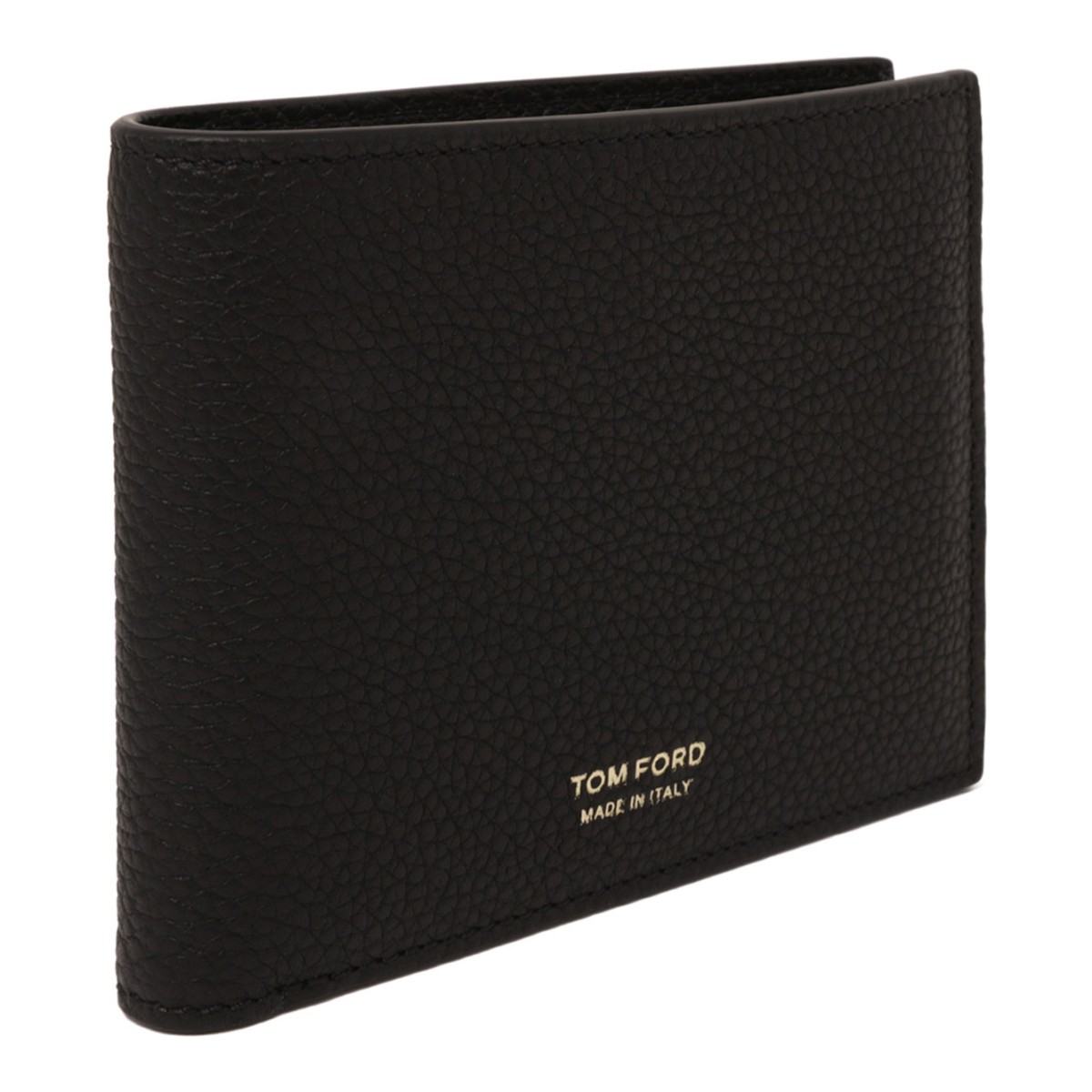 Black Wallet With Logo Print