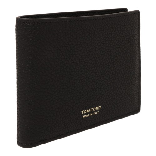 Black Wallet With Logo Print