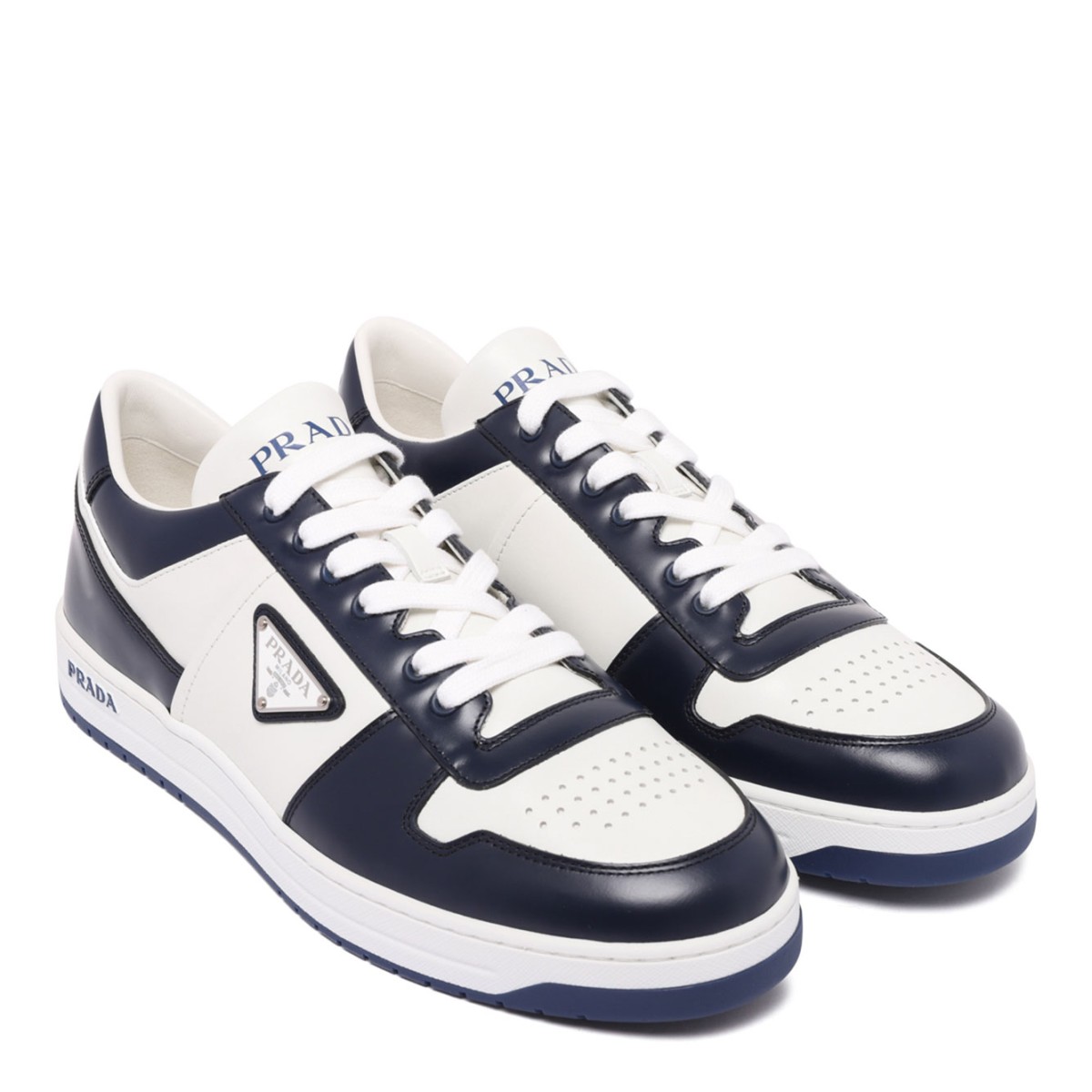 White Downtown Leather Sneakers