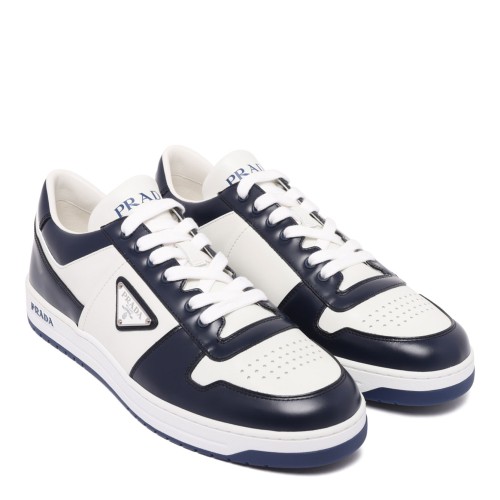 White Downtown Leather Sneakers