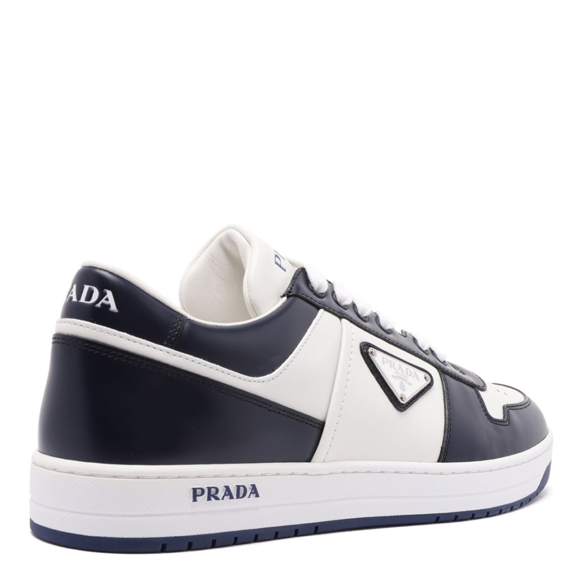 White Downtown Leather Sneakers