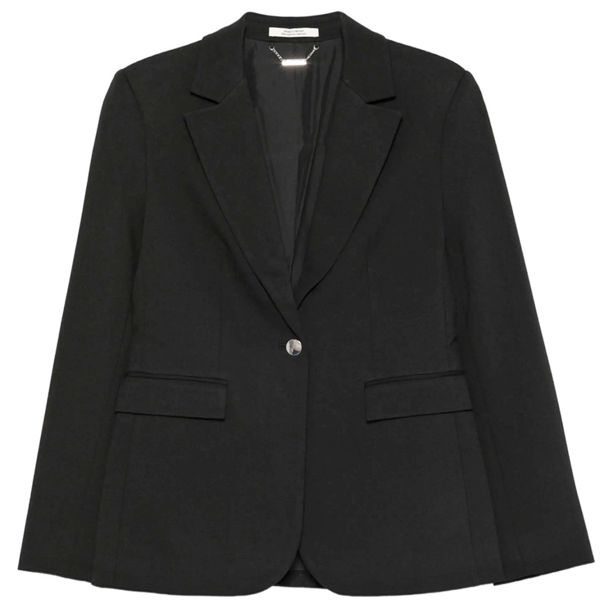Black Single Bottom Blazer