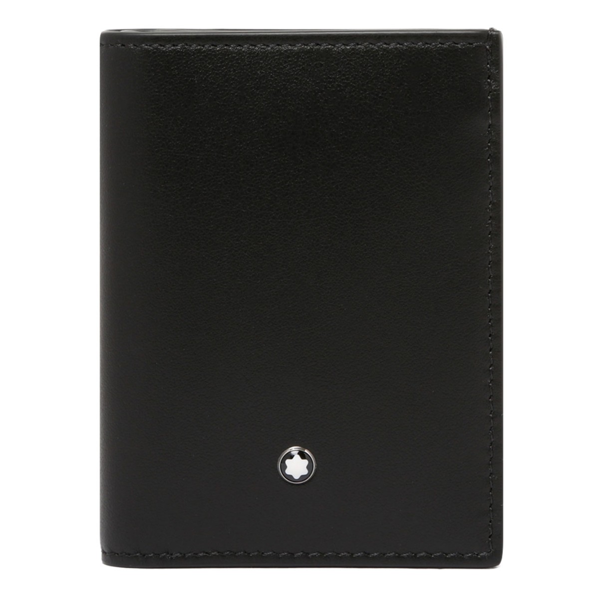 Black Mini Wallet With 4 Compartments