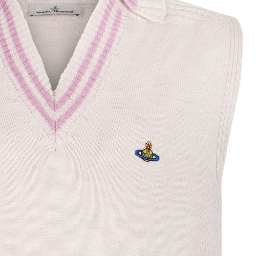 Grey Melange Wool Fisherman Vest