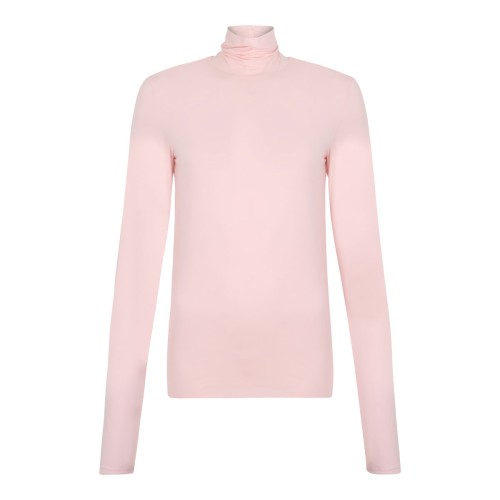 Blush Pink Turtleneck Long Sleeve Top