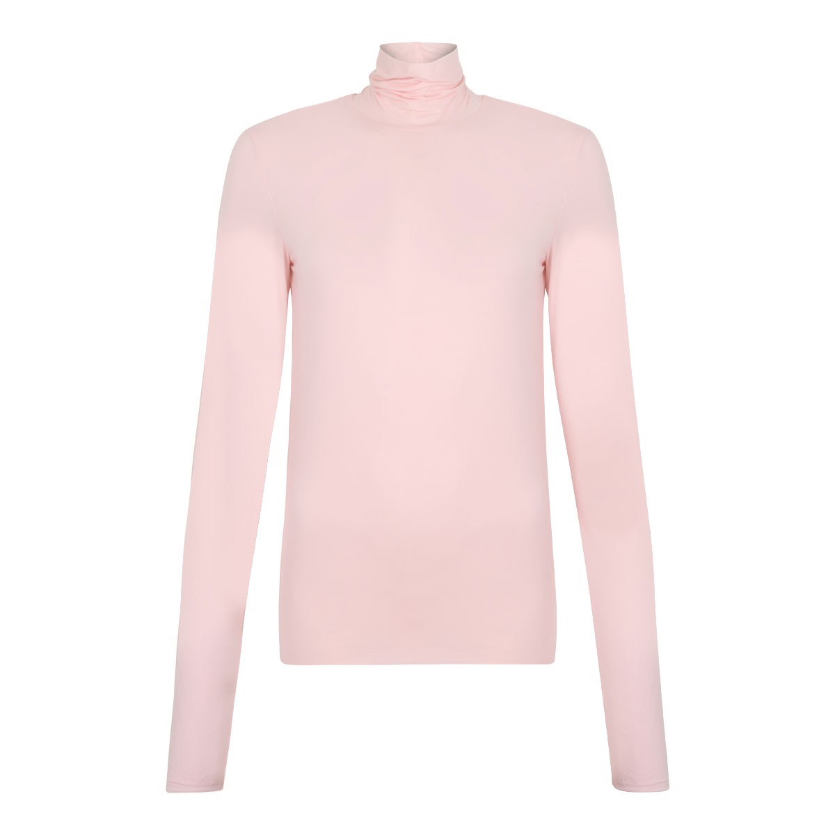 Blush Pink Turtleneck Long Sleeve Top