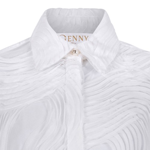 White Semi-Sheer Shirt