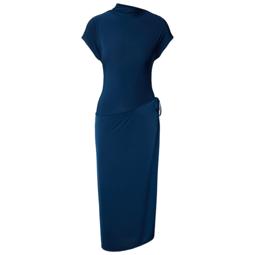 Pageant Blue Wrap Midi Dress