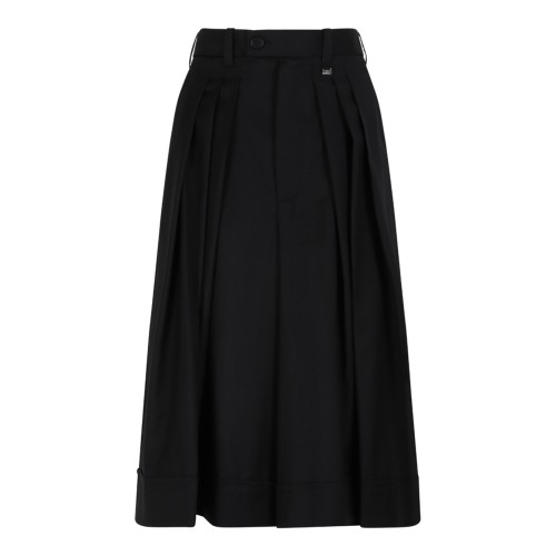 Black Virgin Wool Panties