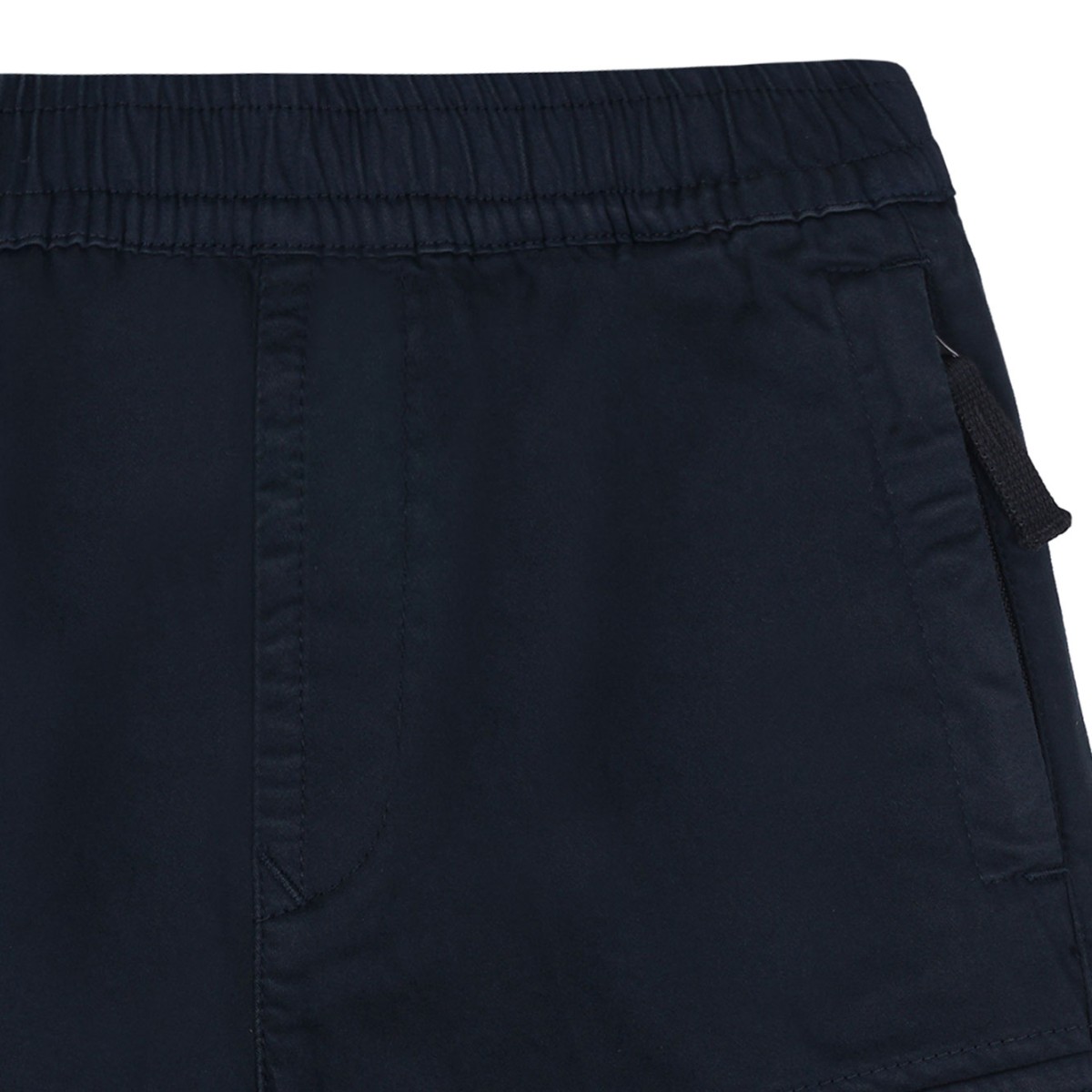 Navy Blue Logo Patch Trousers