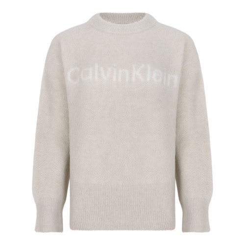 Pelican Beige Logo Sweater