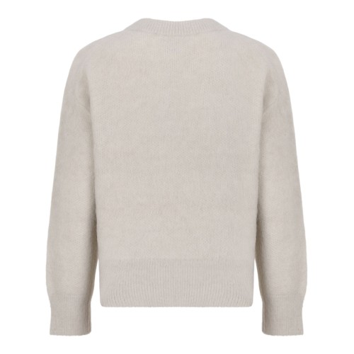 Pelican Beige Logo Sweater