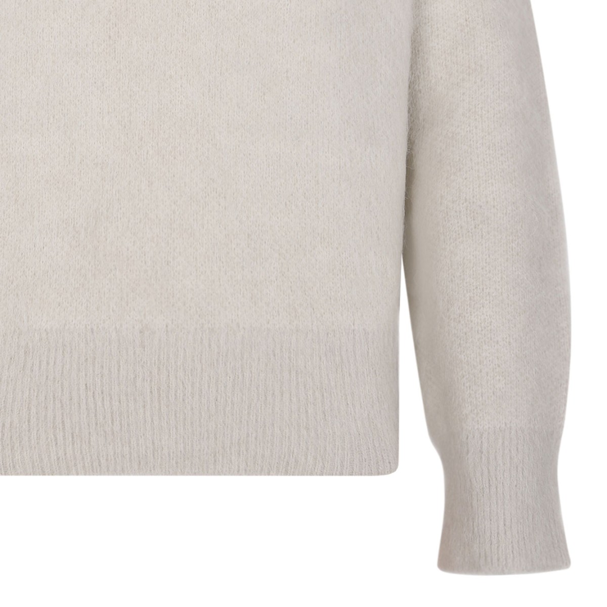 Pelican Beige Logo Sweater