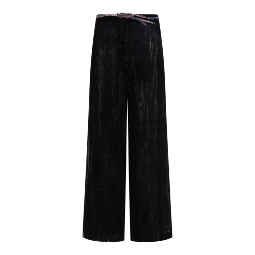Black Velvet Trousers